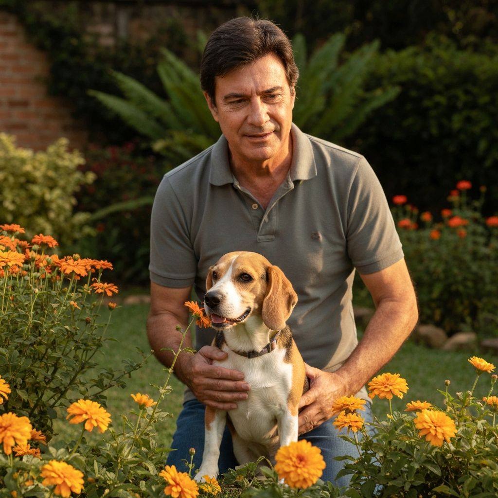 Jose Antonio com Buddy (Beagle)